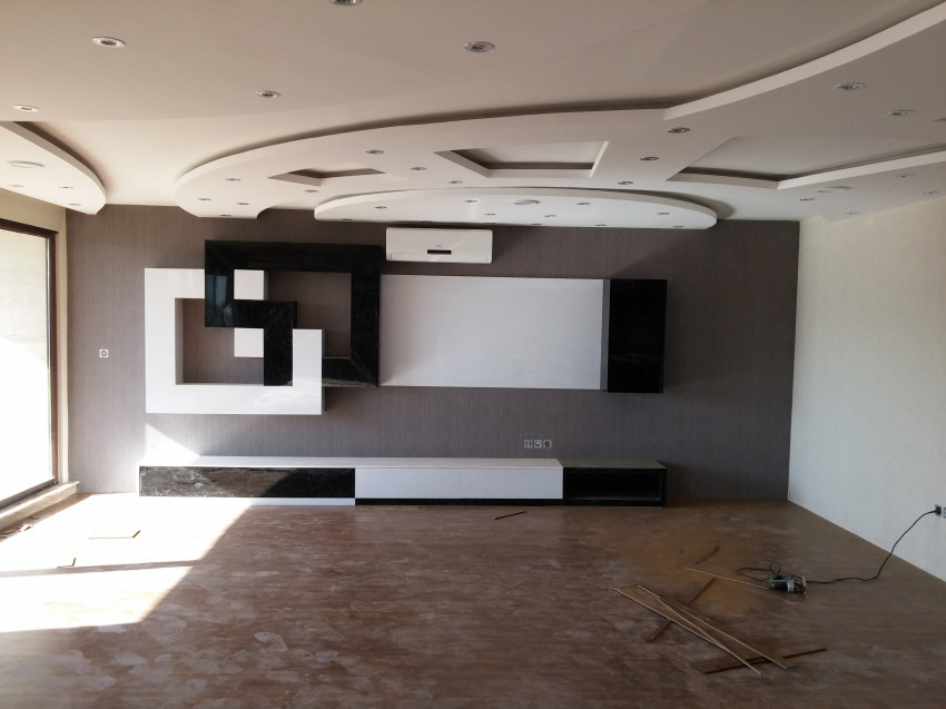 اجرای اینه دکوراتیو و تی وی وال مدرن در شیراز